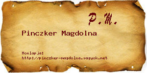 Pinczker Magdolna névjegykártya